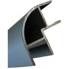 24.3 mm Aluminium Profile : Dark Grey
