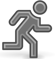 Fast track Ordering Icon - man running