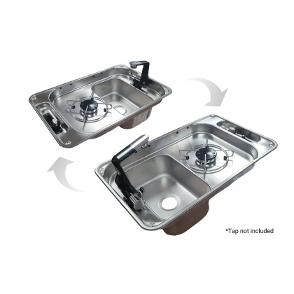 CAN FL1323GP Rectangular One Burner Hob/Sink CombI CAN FL1323GP Rectangular One Burner Hob/Sink CombI