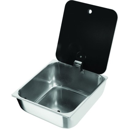 CAN LR1760 Rectangular Sink with Glass Lid CAN LR1760 Rectangular Sink with Glass Lid