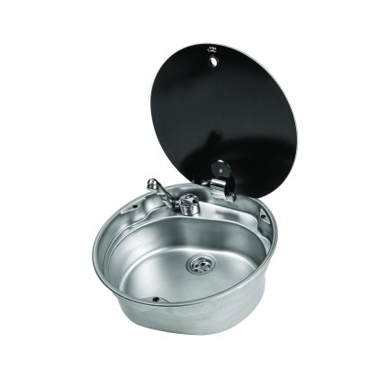 CAN LR1770 Round Sink with Glass Lid (Dia. 407 mm) CAN LR1770 Round Sink with Glass Lid (Dia. 407 mm)
