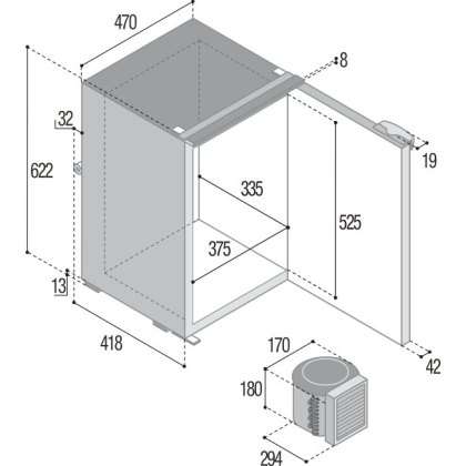 Vitrifrigo C75L Fridge Freezer Vitrifrigo C75L Fridge Freezer