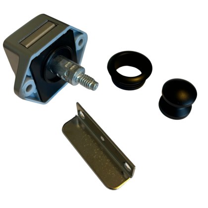 MINI BLACK Push Button Lock 15 mm - Grey Lock MINI BLACK Push Button Lock 15 mm - Grey Lock