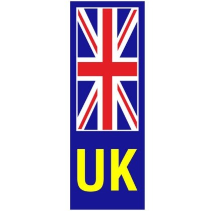W4 UK Plate Stickers