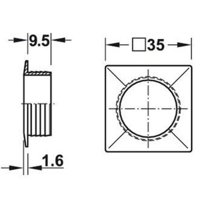 Square Push Button Lock Square Push Button Lock