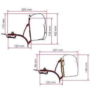 Fiamma F45S Awning Brackets Fiamma F45S Awning Brackets