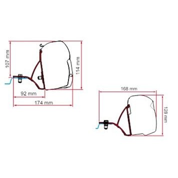 Fiamma F45S Awning Brackets Fiamma F45S Awning Brackets