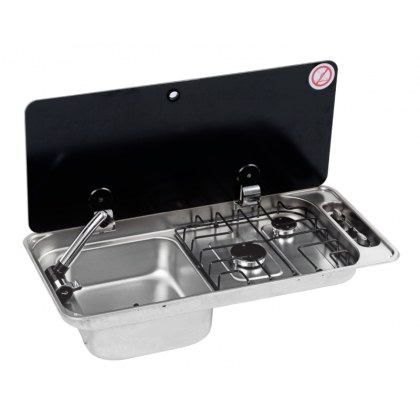 CAN FL1400/FL1410 Two burner Hob/Sink Combi - Single Lid CAN FL1400/FL1410 Two burner Hob/Sink Combi - Single Lid