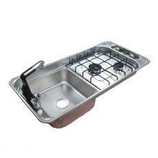 CAN FL1401GP Rectangular Two Burner Hob/Sink Combi - Temporarily Out of Stock