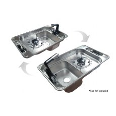 CAN FL1323GP Rectangular One Burner Hob/Sink CombI