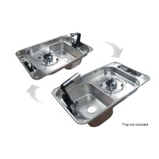 CAN FL1323GP Rectangular One Burner Hob/Sink CombI CAN FL1323GP Rectangular One Burner Hob/Sink CombI