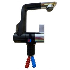 Comet ARONA Fold Down Single Lever Tap : Black/Chrome