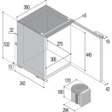 Vitrifrigo C42L Fridge Freezer