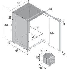 Vitrifrigo C75L Fridge Freezer