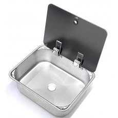 CAN LR1375 Sink with Glass Lid CAN LR1375 Sink with Glass Lid