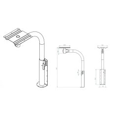 Corner Rotating Table Leg