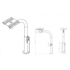 Corner Rotating Table Leg