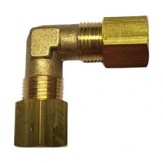 Brass Compression Elbow 8 mm
