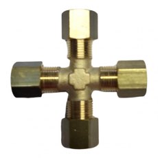 Brass Equal Cross 8 mm Brass Equal Cross 8 mm
