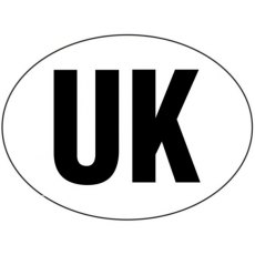 W4 Oval UK Stickers