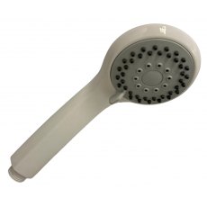 Plastic Shower Head with 3 Mode Spray : White Plastic Shower Head with 3 Mode Spray : White
