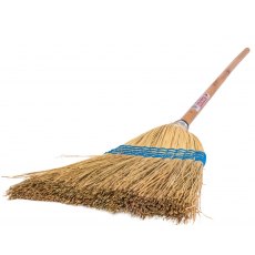 Natural Corn Broom : Large Natural Corn Broom : Large