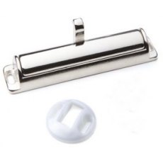 Baldacci Nickel Concealed Pull Handle with catch