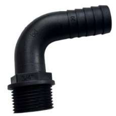 Hosetail 3/4" to 20 mm Elbow