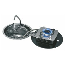 CAN LC1701 Round Foldy One Burner Hob/Sink Combi CAN LC1701 Round Foldy One Burner Hob/Sink Combi