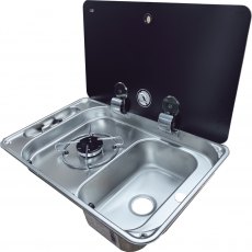 CAN FL1323/FL1324 One Burner Hob/Sink Combi - Single Lid