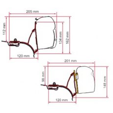Fiamma F45S Awning Brackets