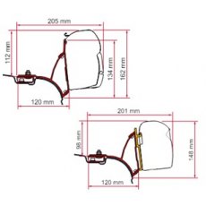 Fiamma F45 Awning Brackets