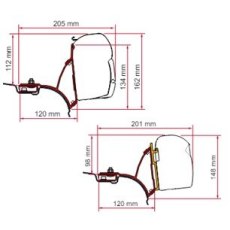 Fiamma F45S Awning Brackets
