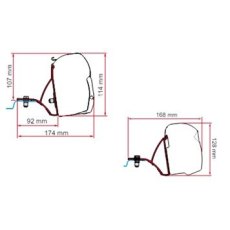 Fiamma F45S Awning Brackets