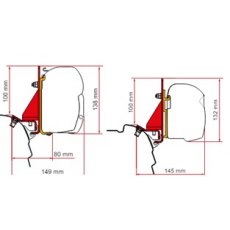 Fiamma F45S Awning Brackets