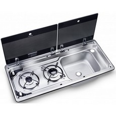 Dometic MO9722 Sink/2 Burner Hob PIEZO Ignition - See item 10725 or 10726 Dometic MO9722 Sink/2 Burner Hob PIEZO Ignition - See item 10725 or 10726