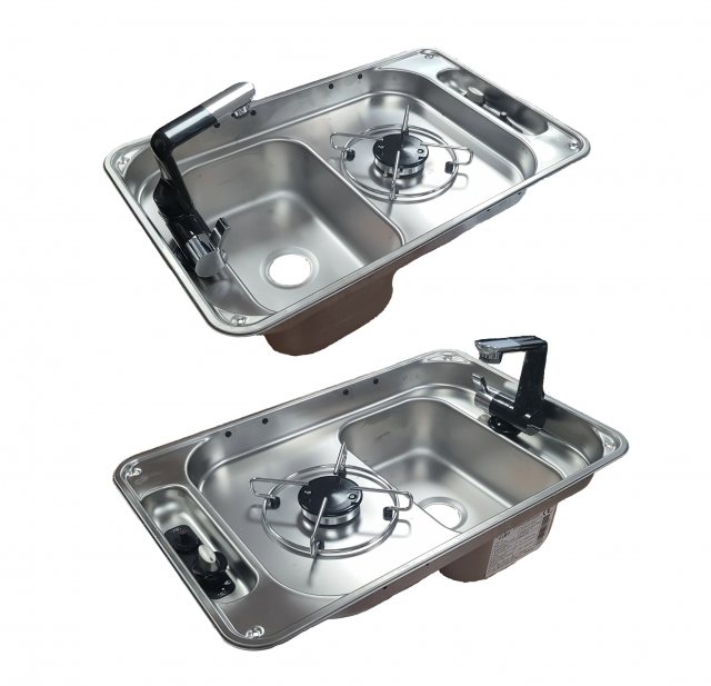 CAN FL1323GP Rectangular One Burner Hob/Sink CombI Sink/Hob