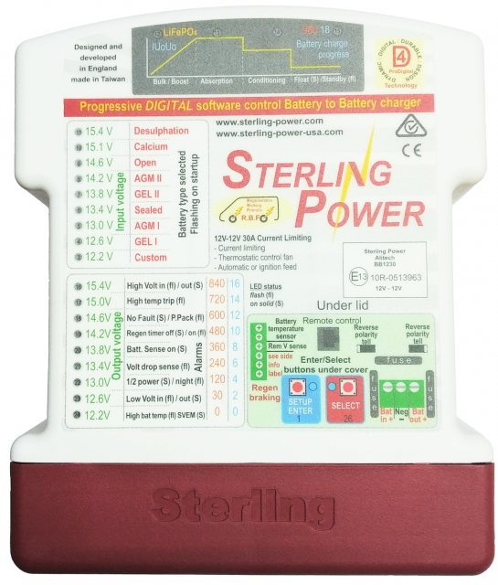 Sterling Power BB1230 Sterling Battery to battery charger – EURO 6+ friendly