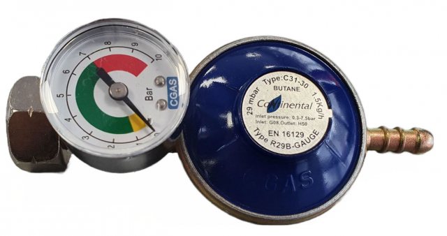 Butane Regulator with Gauge