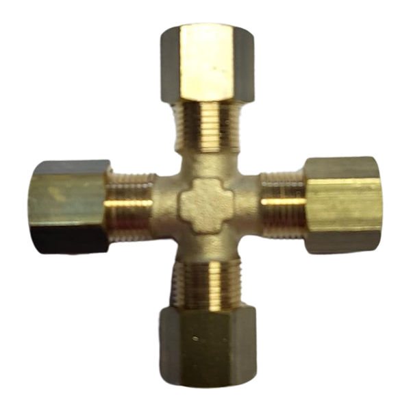 Brass Equal Cross 8 mm Brass Equal Cross 8 mm