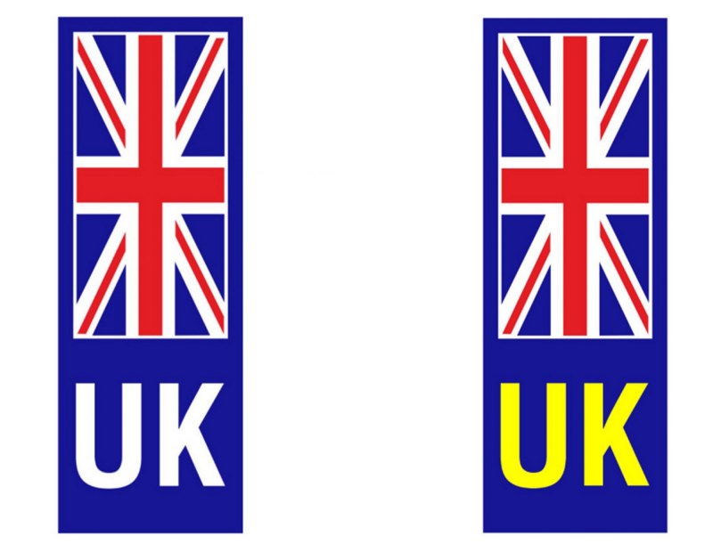 W4 UK Plate Stickers W4 UK Plate Stickers