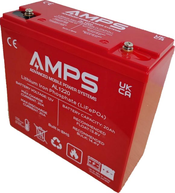 AMPS AL1220 Lithium Iron Phosphate Battery