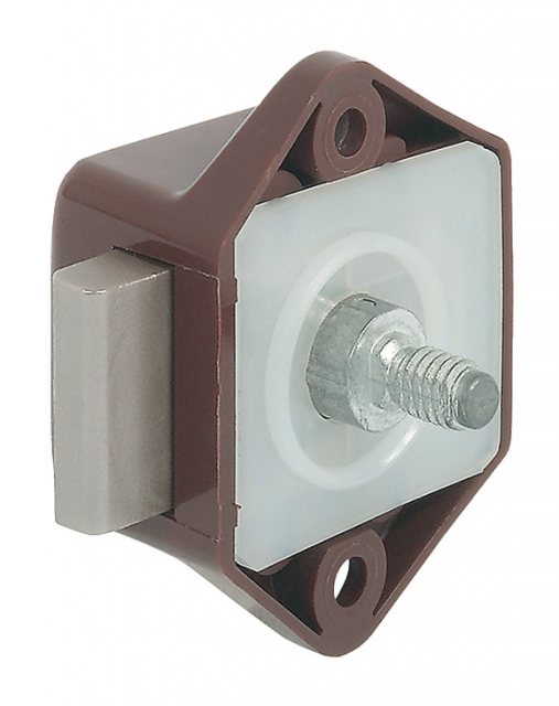 Single Small Lock Only (15 mm) Brown