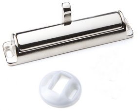 Baldacci Nickel Concealed Pull Handle with catch