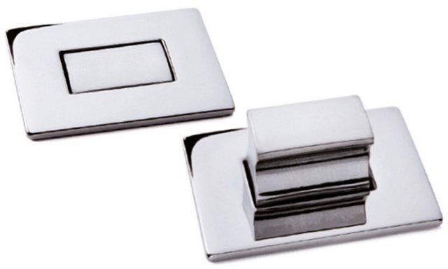 Chrome/Silver Push Button Chrome/Silver Push Button