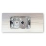 CAN FL1323GP Rectangular One Burner Hob/Sink CombI CAN FL1323GP Rectangular One Burner Hob/Sink CombI