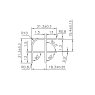 10 mm Radius Aluminium Corner Profile 10 mm Radius Aluminium Corner Profile