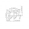 10 mm Radius Aluminium Corner Profile
