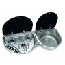 Replacement Glass Lids for Dometic/Smev 2 Burner Hob/Sink Combi 8123