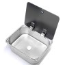 CAN LR1375 Sink with Glass Lid CAN LR1375 Sink with Glass Lid